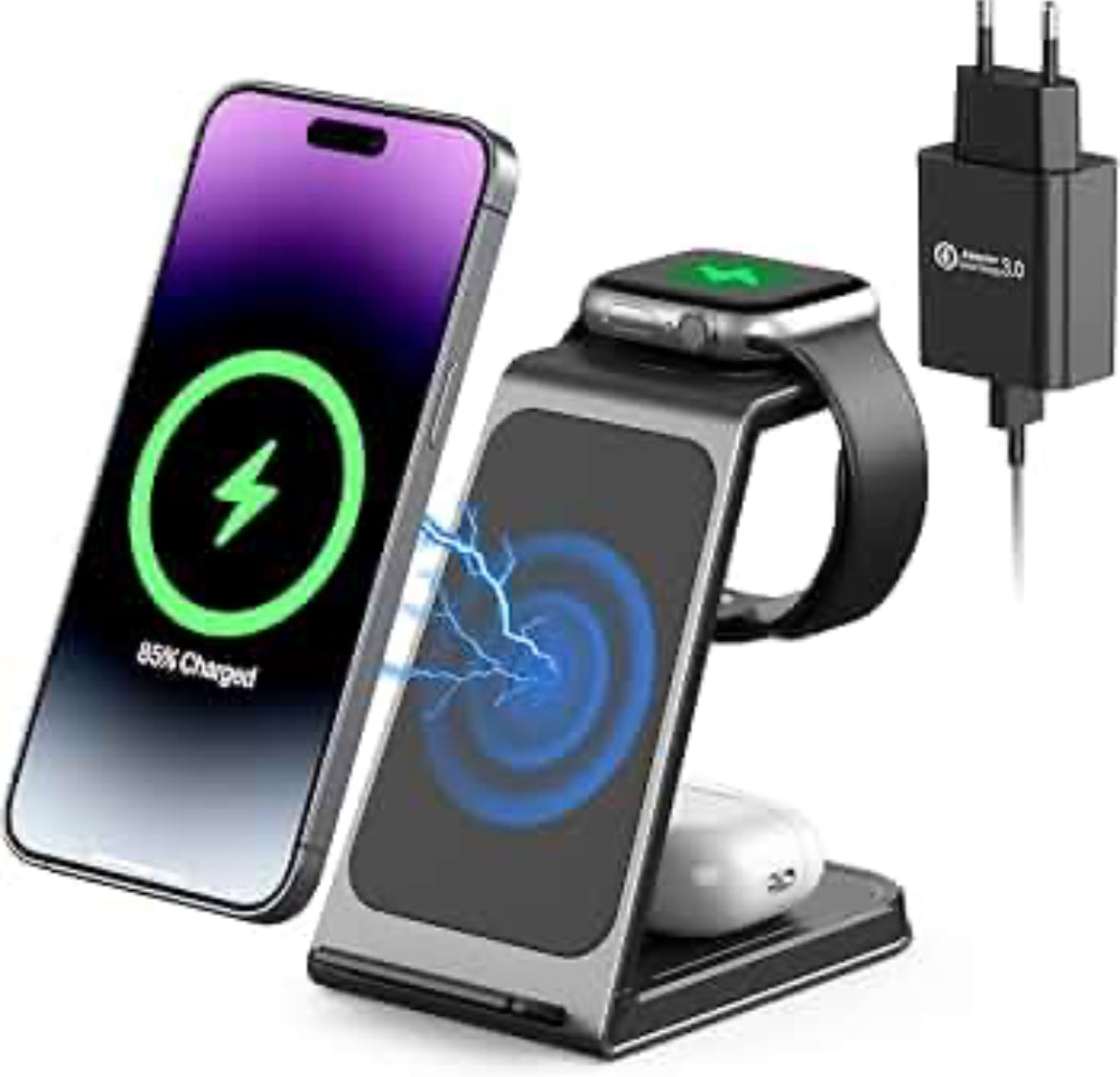Station de charge sans fil rapide 30W